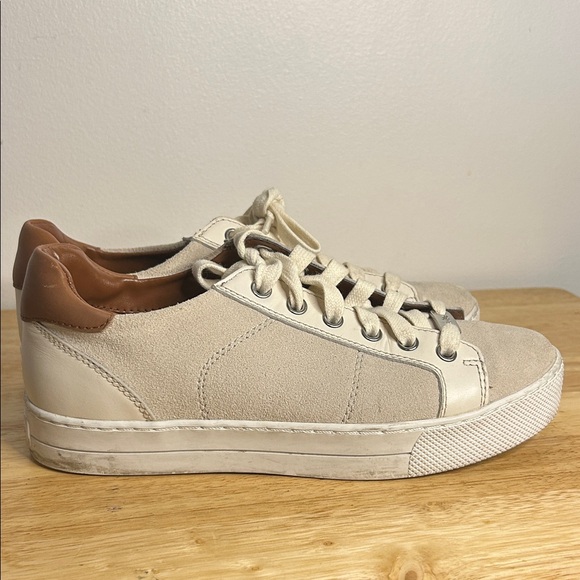 Coach Cream Lace-Up Sneakers - Picture 4 of 11
